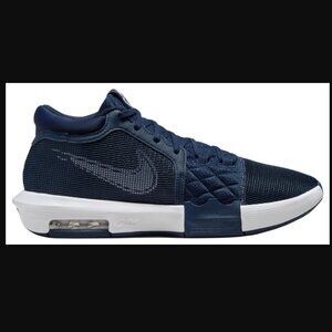 Nike LeBron Witness 8 Unisex Basketball Shoes Navy Blue/White Size 8M/9.5W